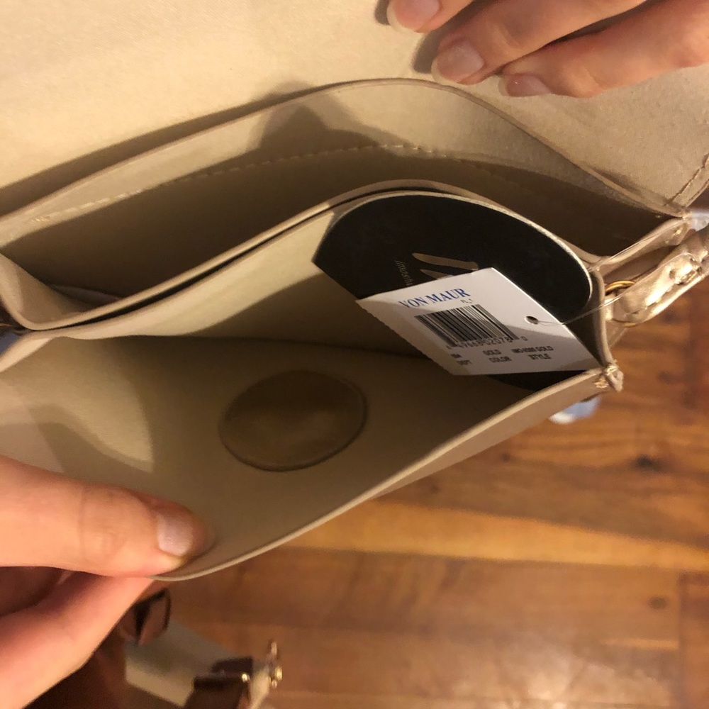 Small gold handbag